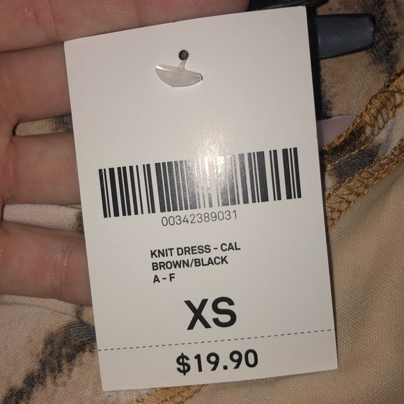 Cross back Tiger Stripe Dress - Picture 2 of 2